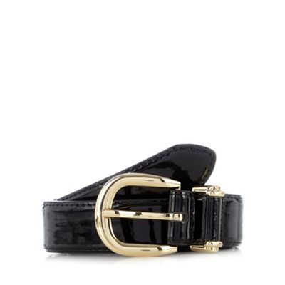 The Collection Black patent belt